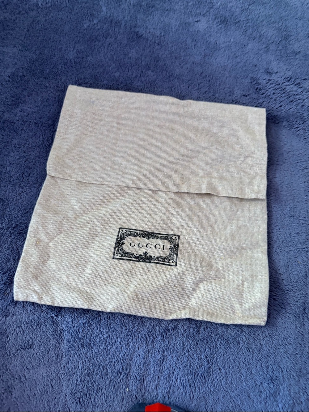 Gucci Natural Beige Logo Storage Pouch